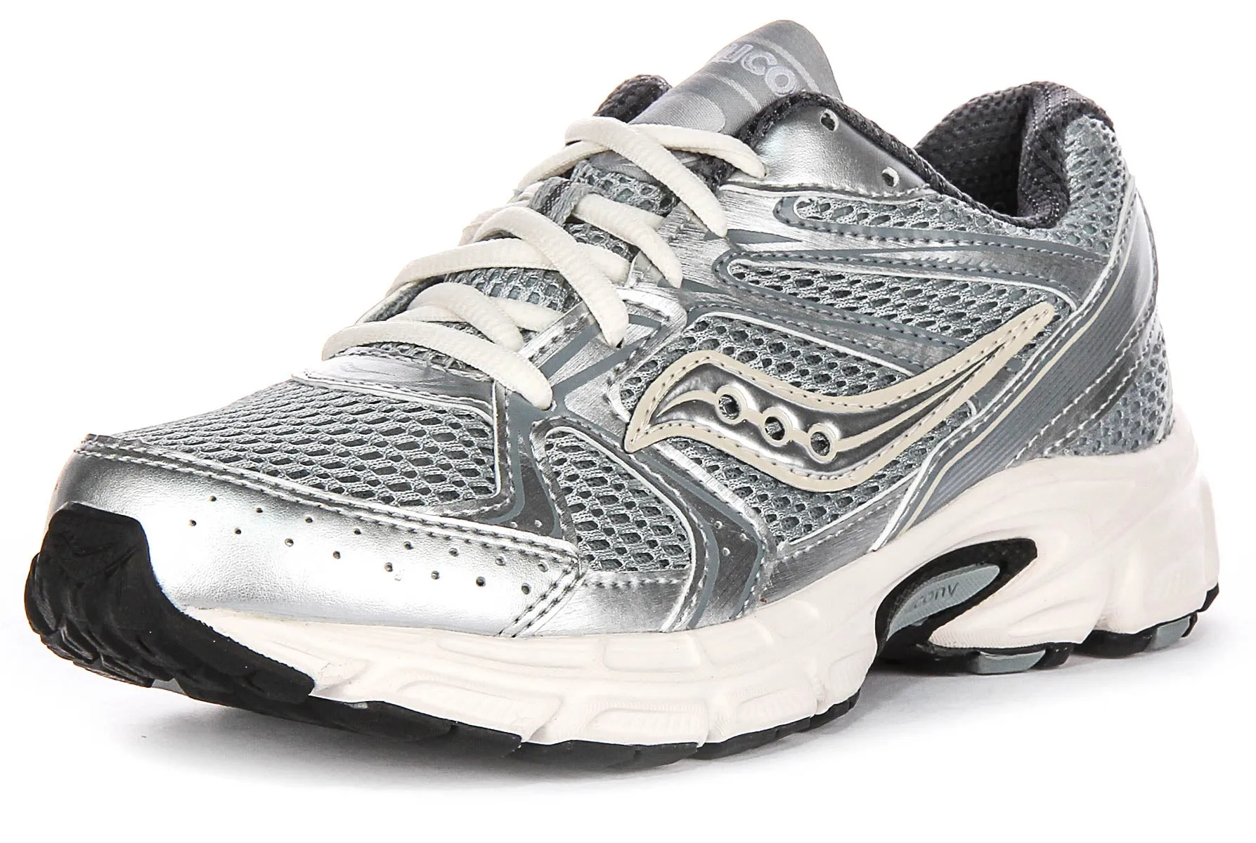 Saucony Ride Millennium In Silver white For Women Shoes Saucony