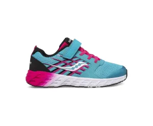 Saucony Shoes Wind A/C 2.0 Turq/Pink/Black (10.5c-3y)