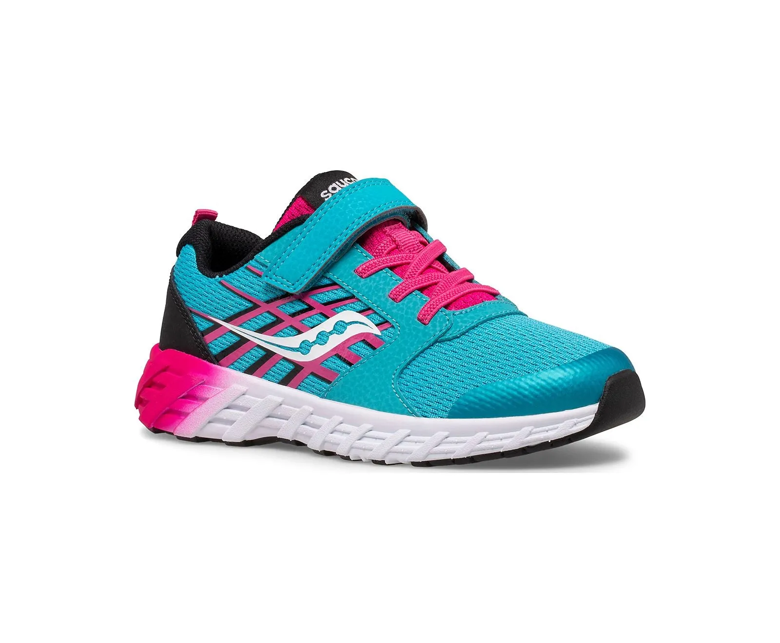 Saucony Shoes Wind A/C 2.0 Turq/Pink/Black (10.5c-3y)