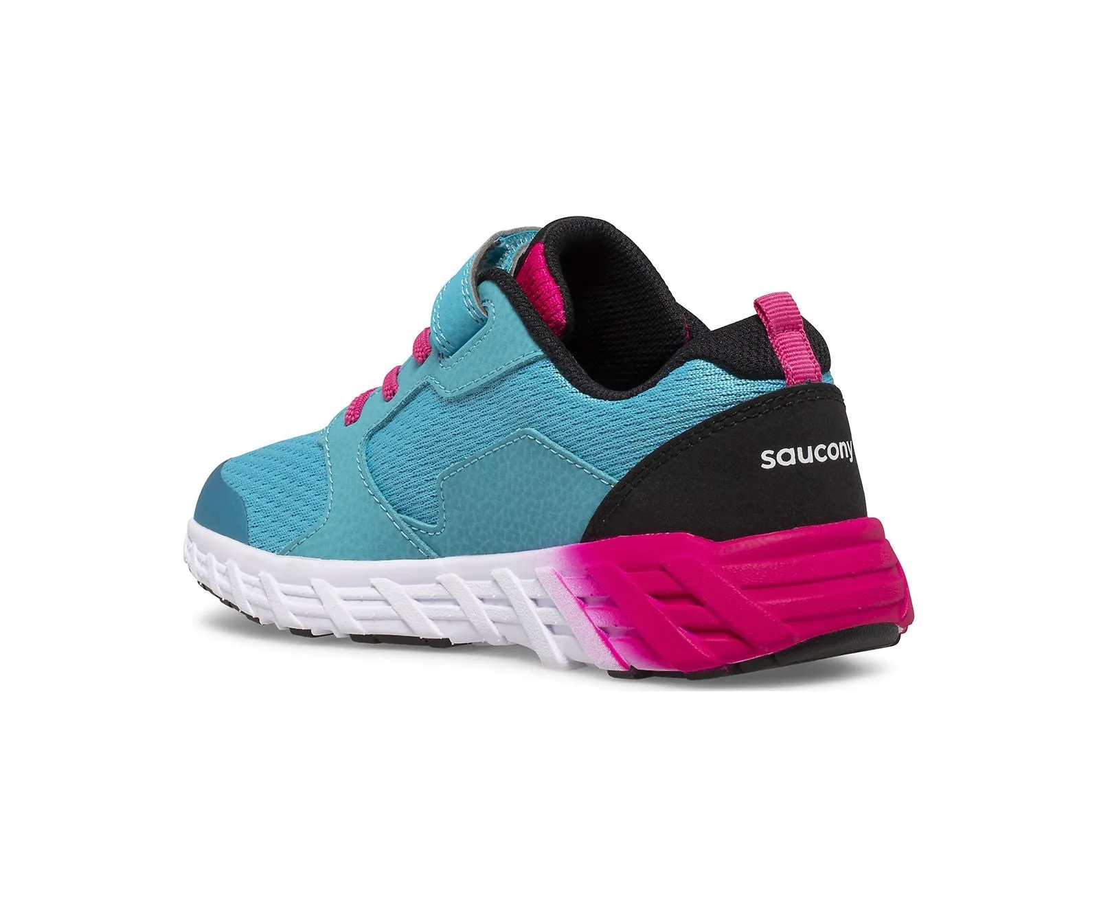 Saucony Shoes Wind A/C 2.0 Turq/Pink/Black (10.5c-3y)