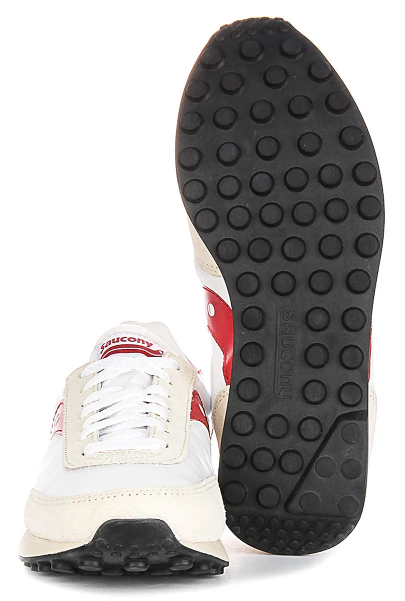 Saucony Trainer 80 In White Red Shoes Saucony
