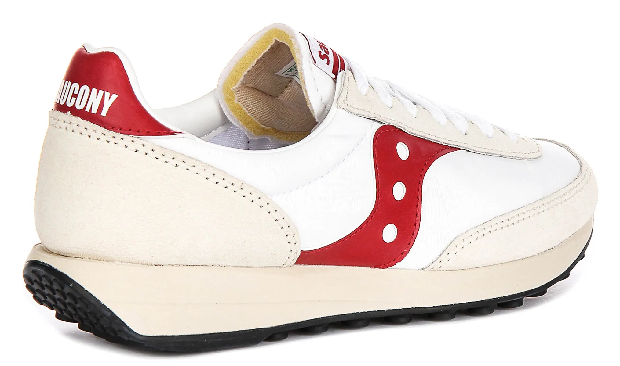 Saucony Trainer 80 In White Red Shoes Saucony