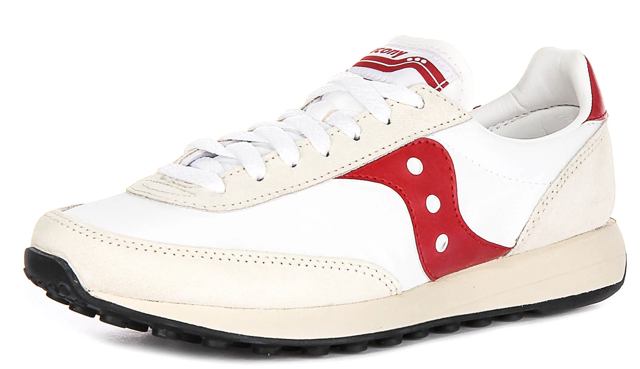 Saucony Trainer 80 In White Red Shoes Saucony