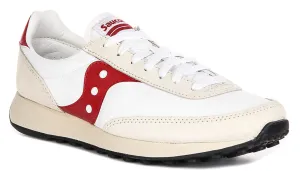 Saucony Trainer 80 In White Red Shoes Saucony