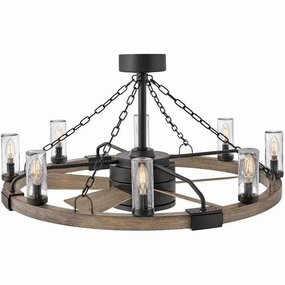 Sawyer 36" with 28" LED Fandelier durable electric fans for regular use