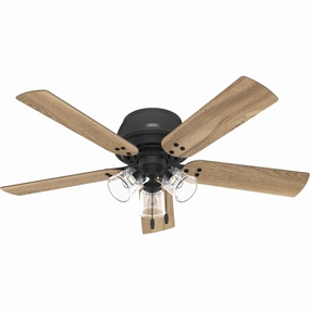 Shady Grove 52"Ceiling Fan Matte Black space-saving huggers with modern style