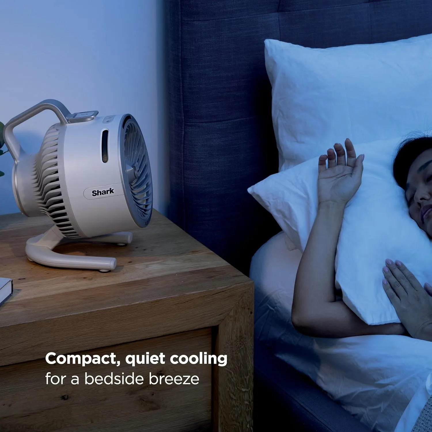Shark FlexBreeze HydroGo FanUltra-powerful portable fan with indoor   outdoor mist. Up to 70 feet of reach, corded & cordless, up to 12-hr. battery, 5 speeds, evaporative misting, Grey, FA052