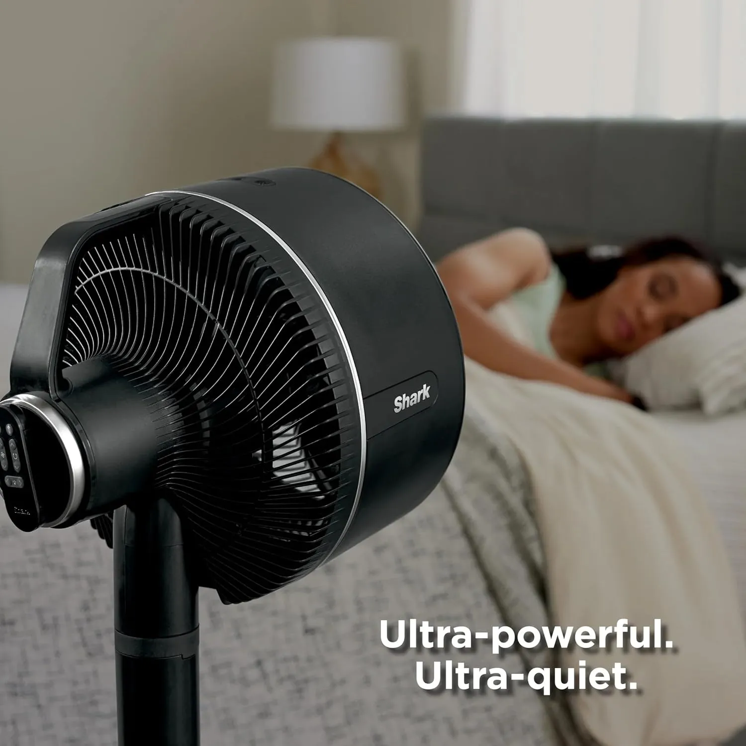 Shark FlexBreeze Pedestal & Tabletop Fan, Indoor & Outdoor, Portable, Oscillating Fan with Remote, Quiet, Powerful, Corded & Cordless, White (Renewed)