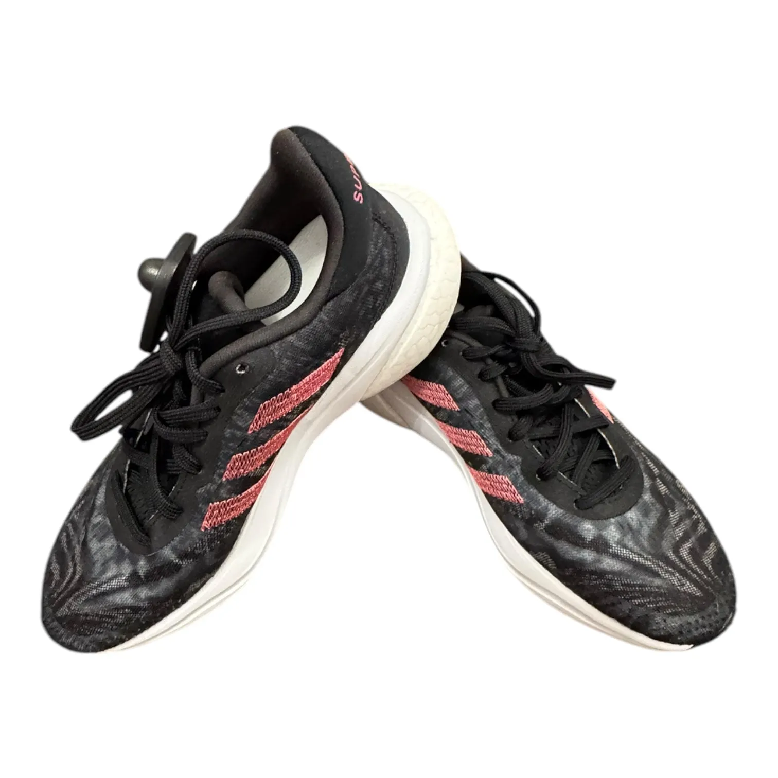 Shoes Athletic By Adidas In Black & Pink, Size:6 adidas