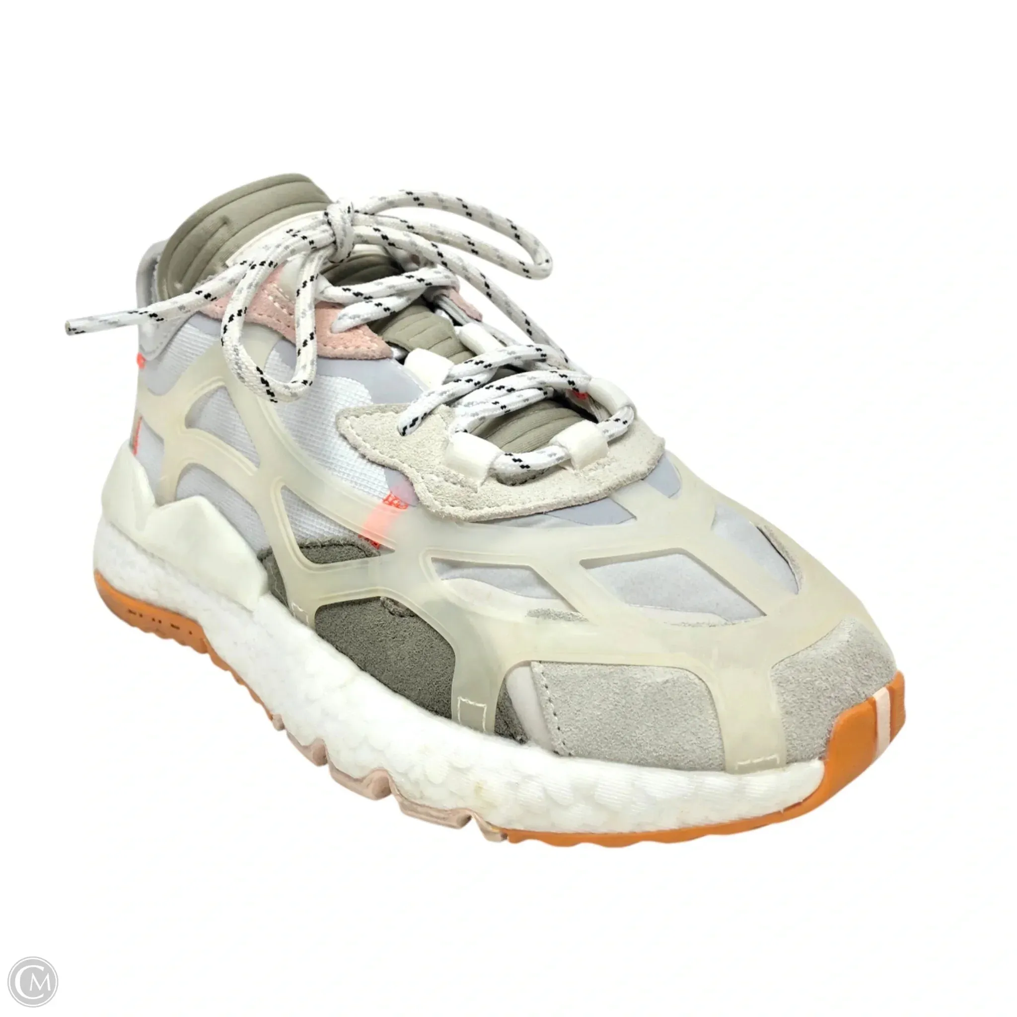 Shoes Athletic By Adidas In Grey & Tan, Size: 7.5 adidas