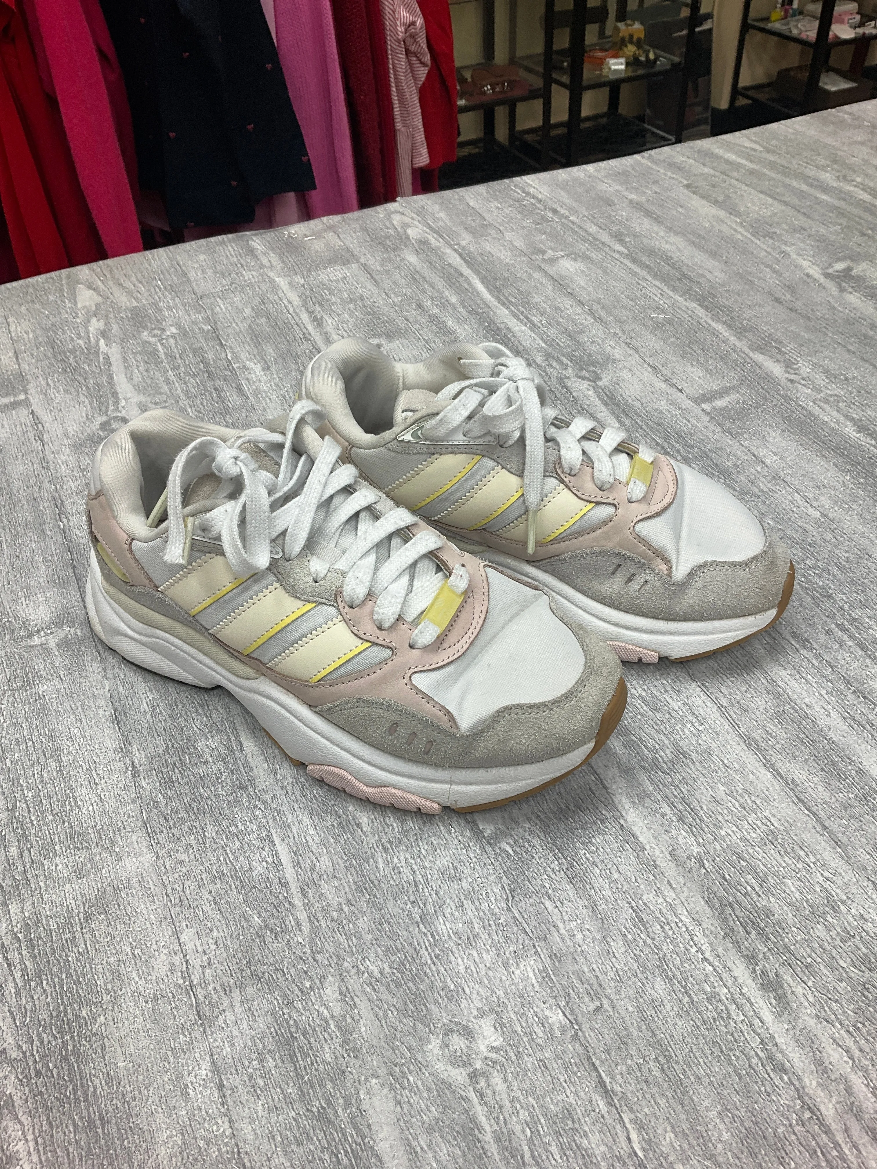 Shoes Athletic By Adidas In White, Size: 7.5 adidas