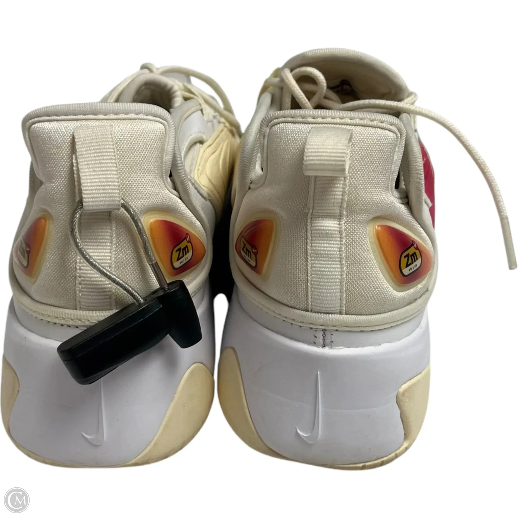 Shoes Athletic By Nike In White & Yellow, Size: 8 nike