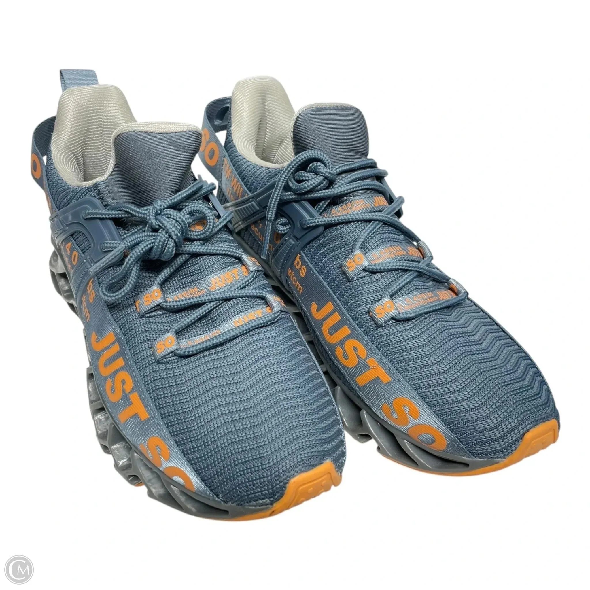 Shoes Athletic By Skechers In Blue & Orange, Size: 8.5 skechers