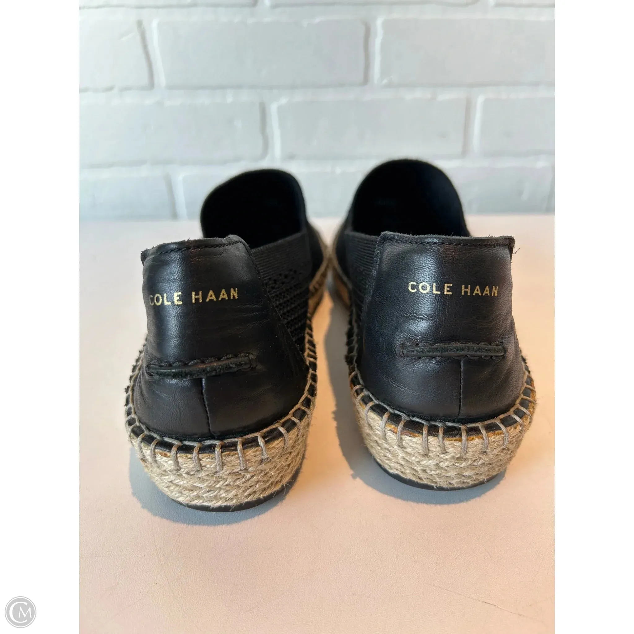 Shoes Flats By Cole-haan In Black & Tan, Size: 9.5 cole haan
