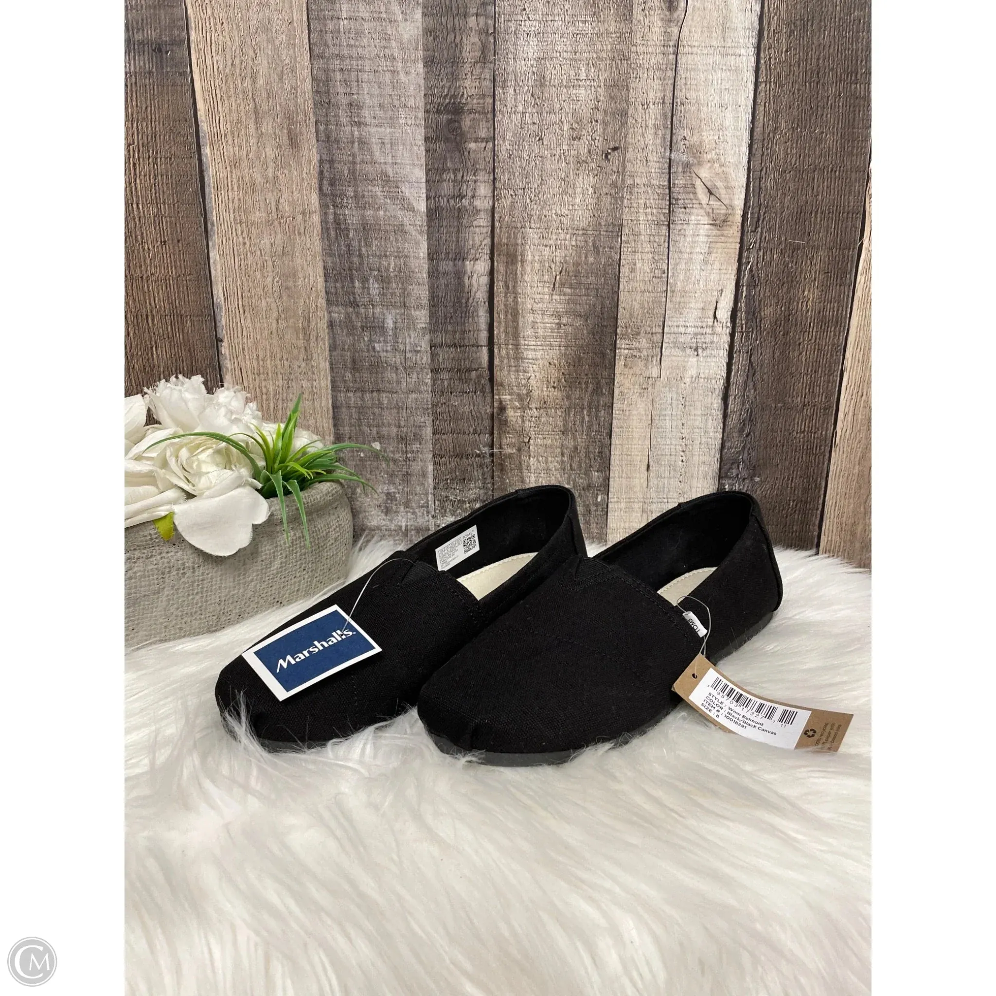 Shoes Flats By Toms In Black, Size: 8 toms