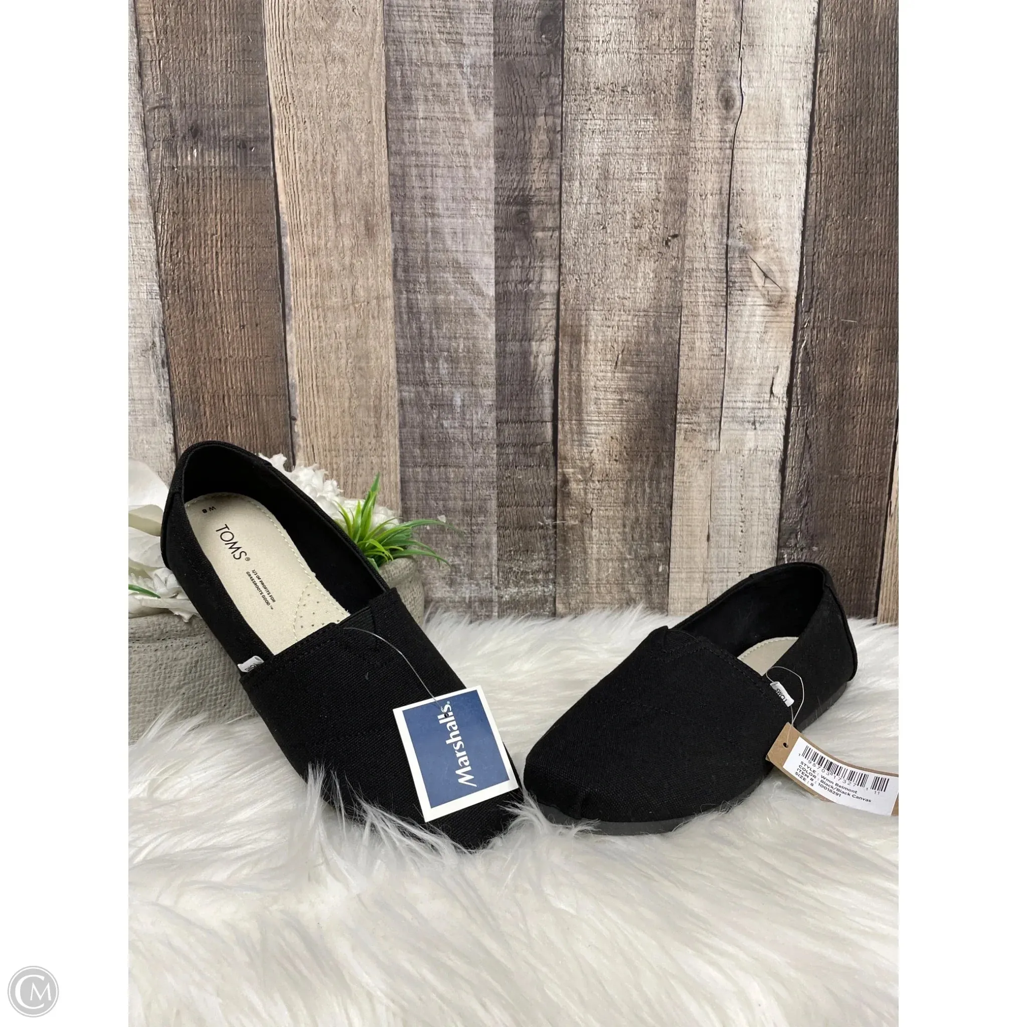 Shoes Flats By Toms In Black, Size: 8 toms