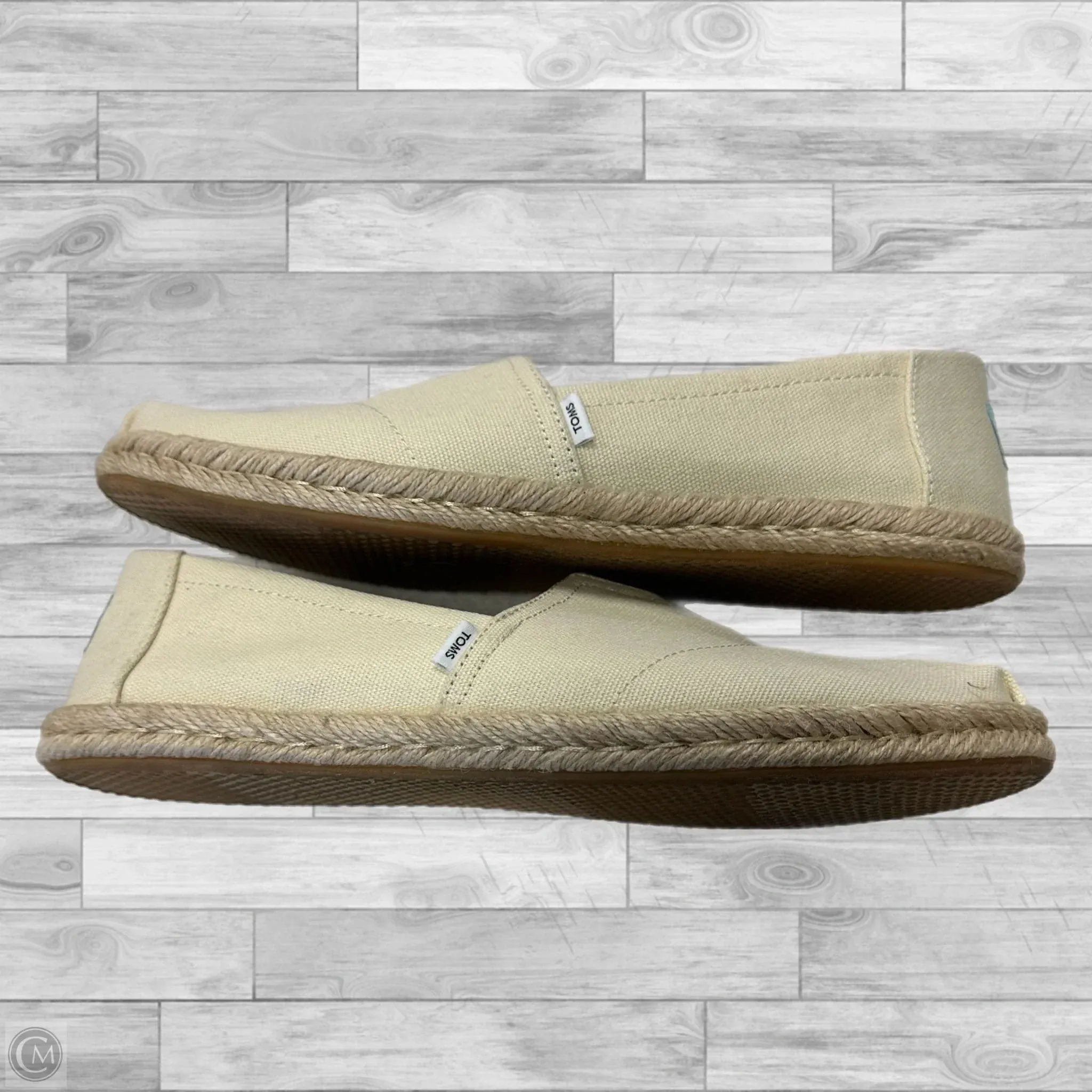 Shoes Flats By Toms In Cream, Size: 10