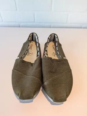 Shoes Flats By Toms In Green, Size: 6.5 toms