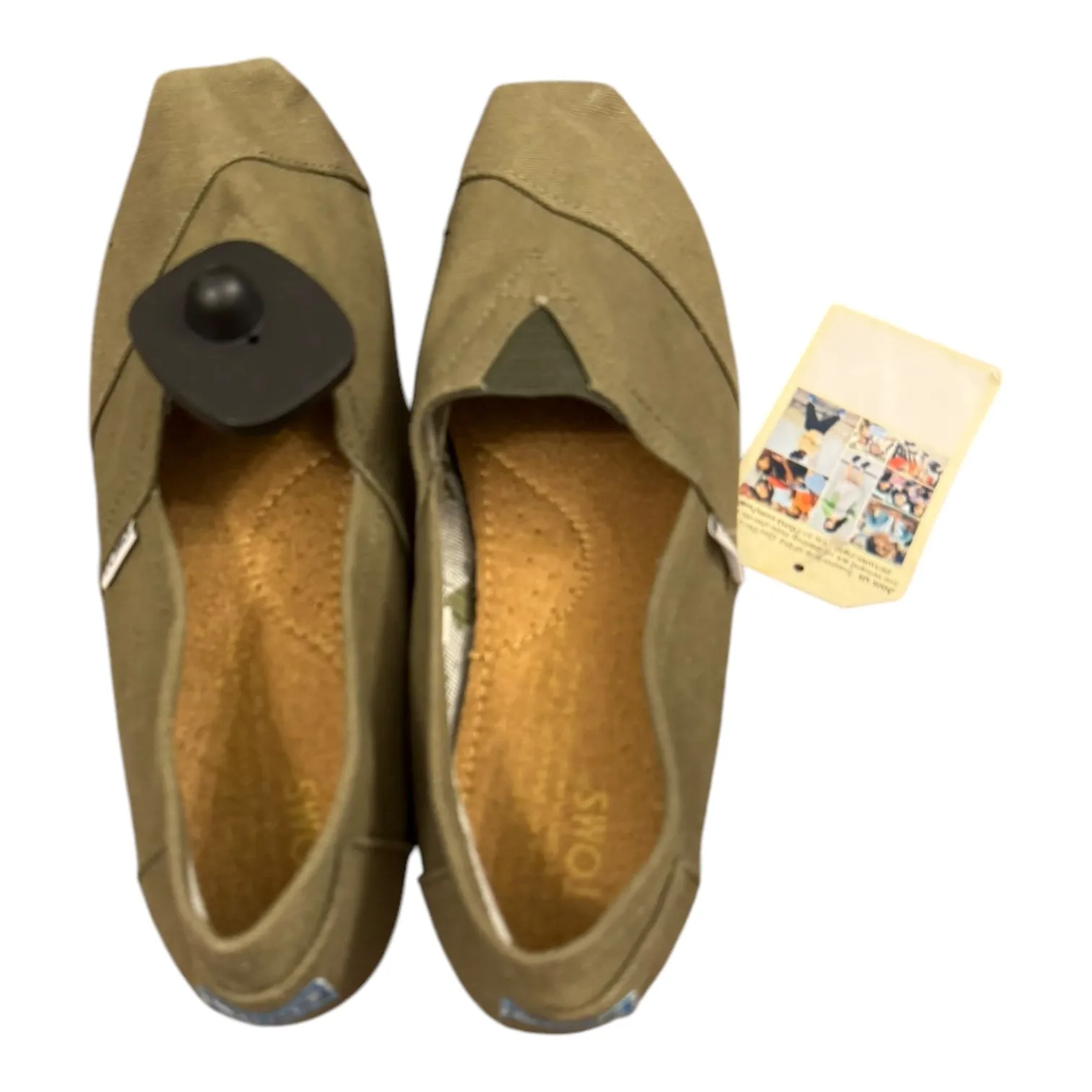 Shoes Flats By Toms In Green, Size:10 toms