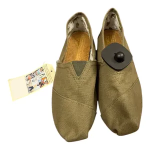 Shoes Flats By Toms In Green, Size:10 toms
