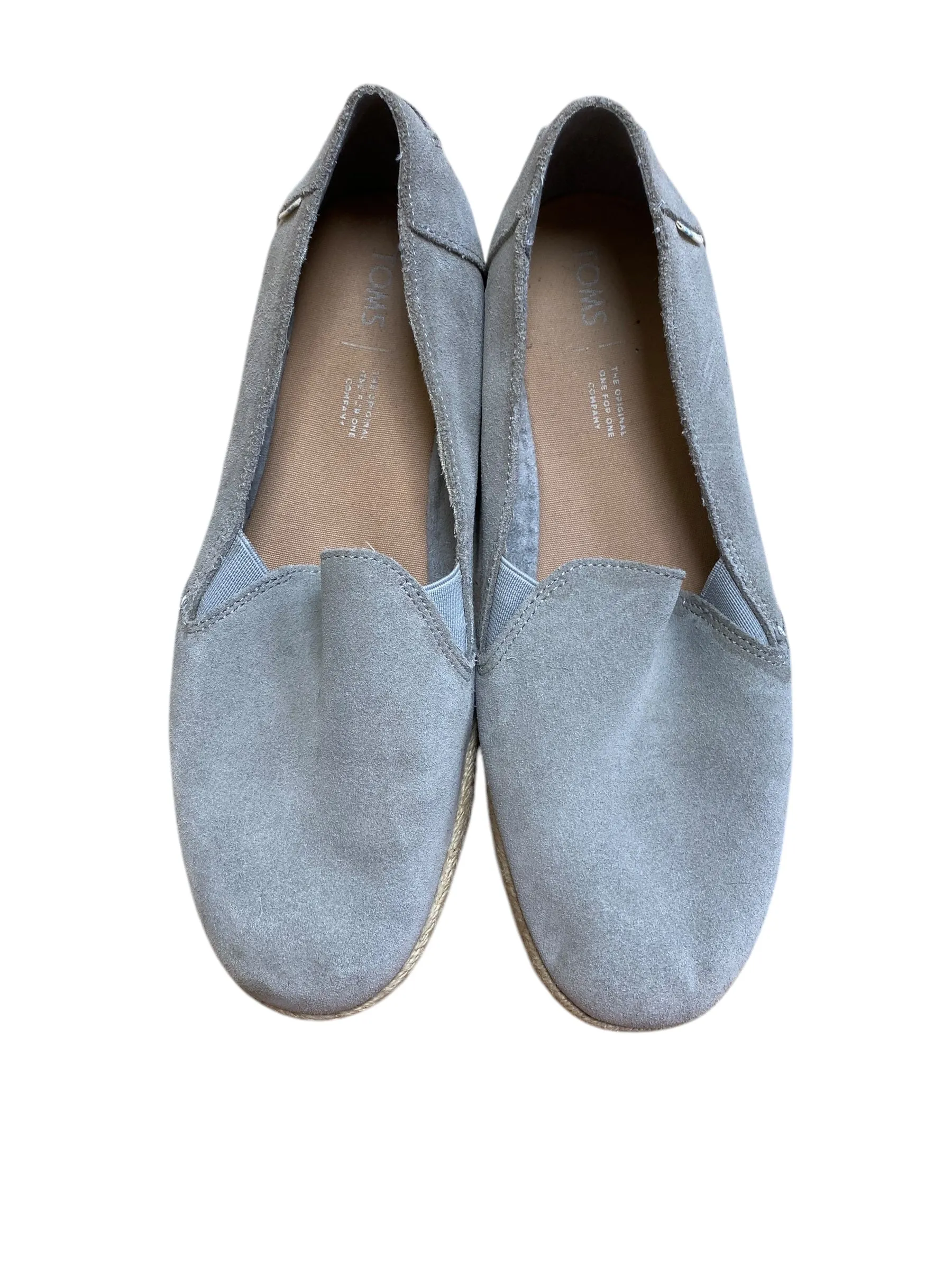 Shoes Flats By Toms In Grey, Size: 9 toms
