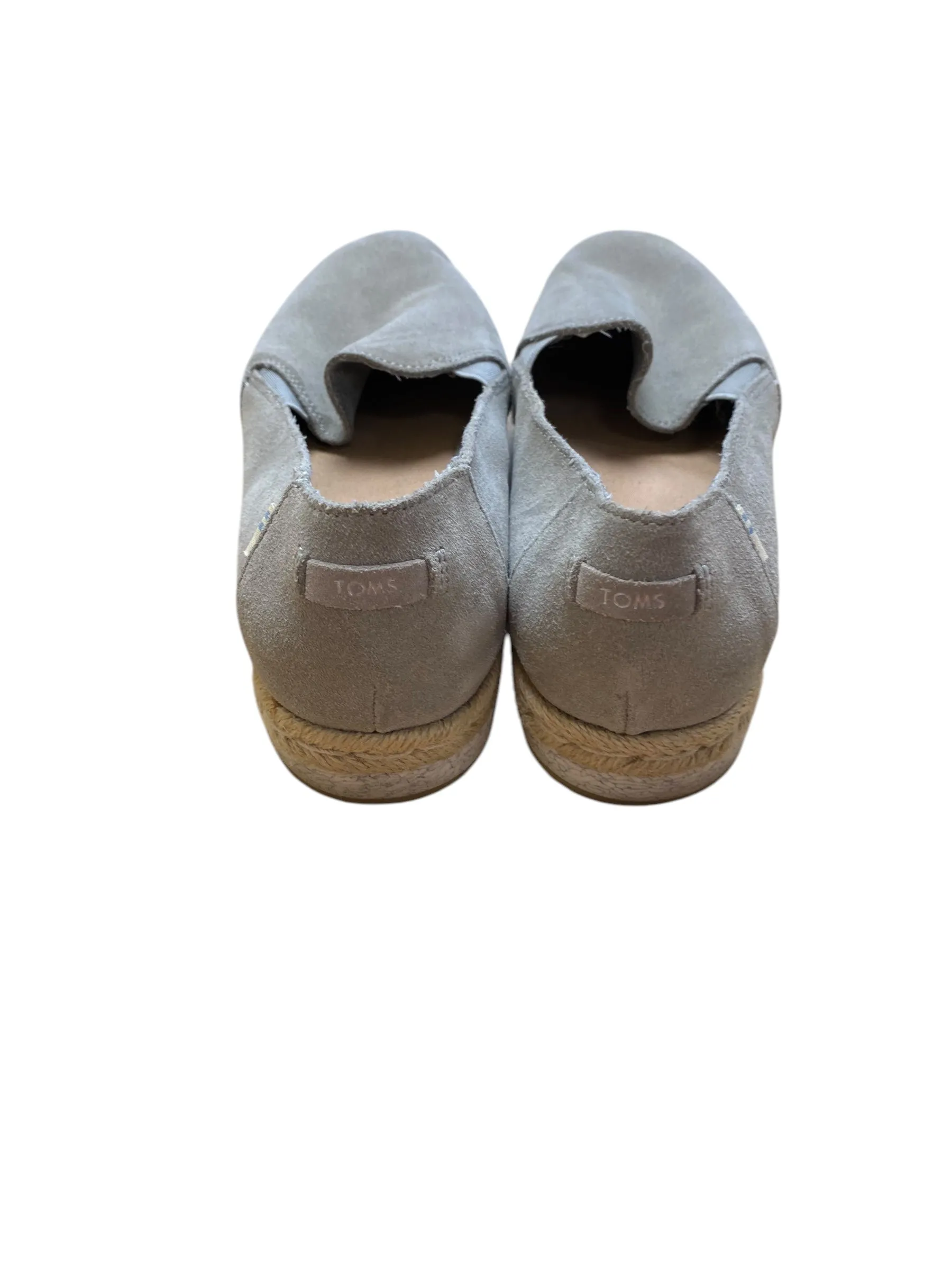 Shoes Flats By Toms In Grey, Size: 9 toms
