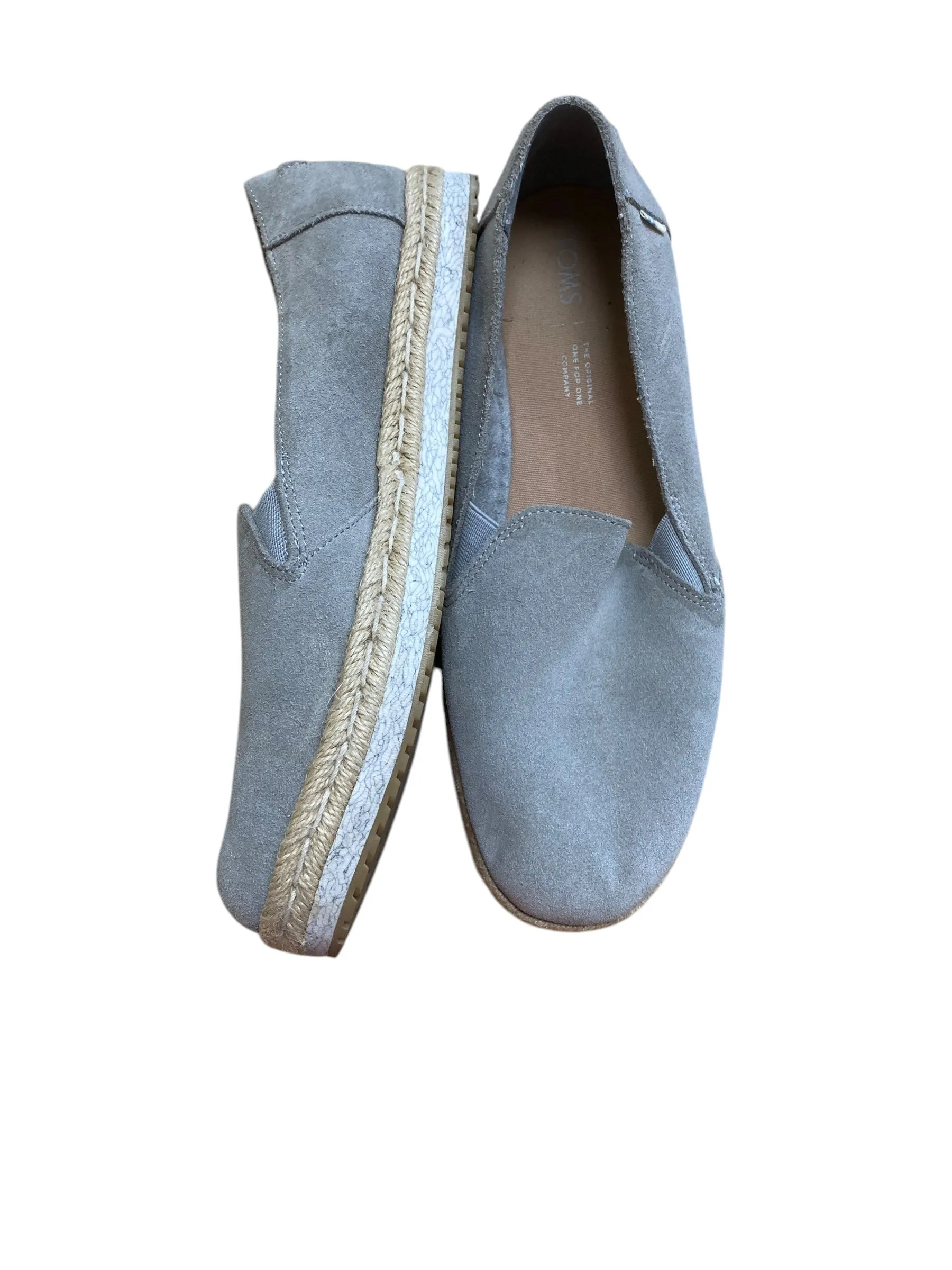 Shoes Flats By Toms In Grey, Size: 9 toms