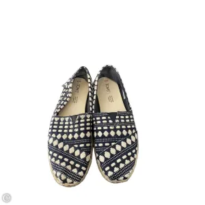 Shoes Flats By Toms In Navy, Size: 9.5 toms