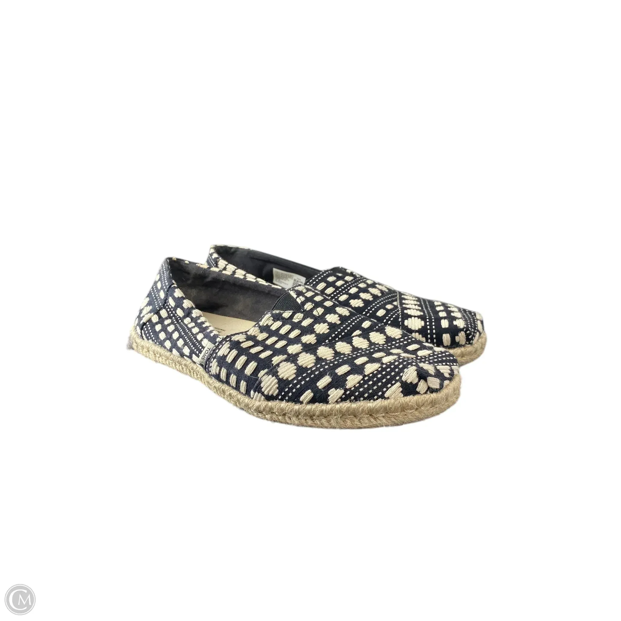 Shoes Flats By Toms In Navy, Size: 9.5 toms