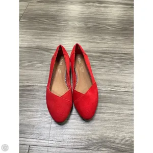 Shoes Flats By Toms In Red, Size: 7.5 toms