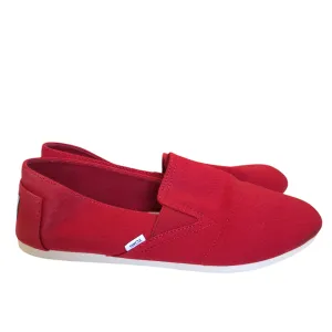 Shoes Flats By Toms In Red, Size:6.5
