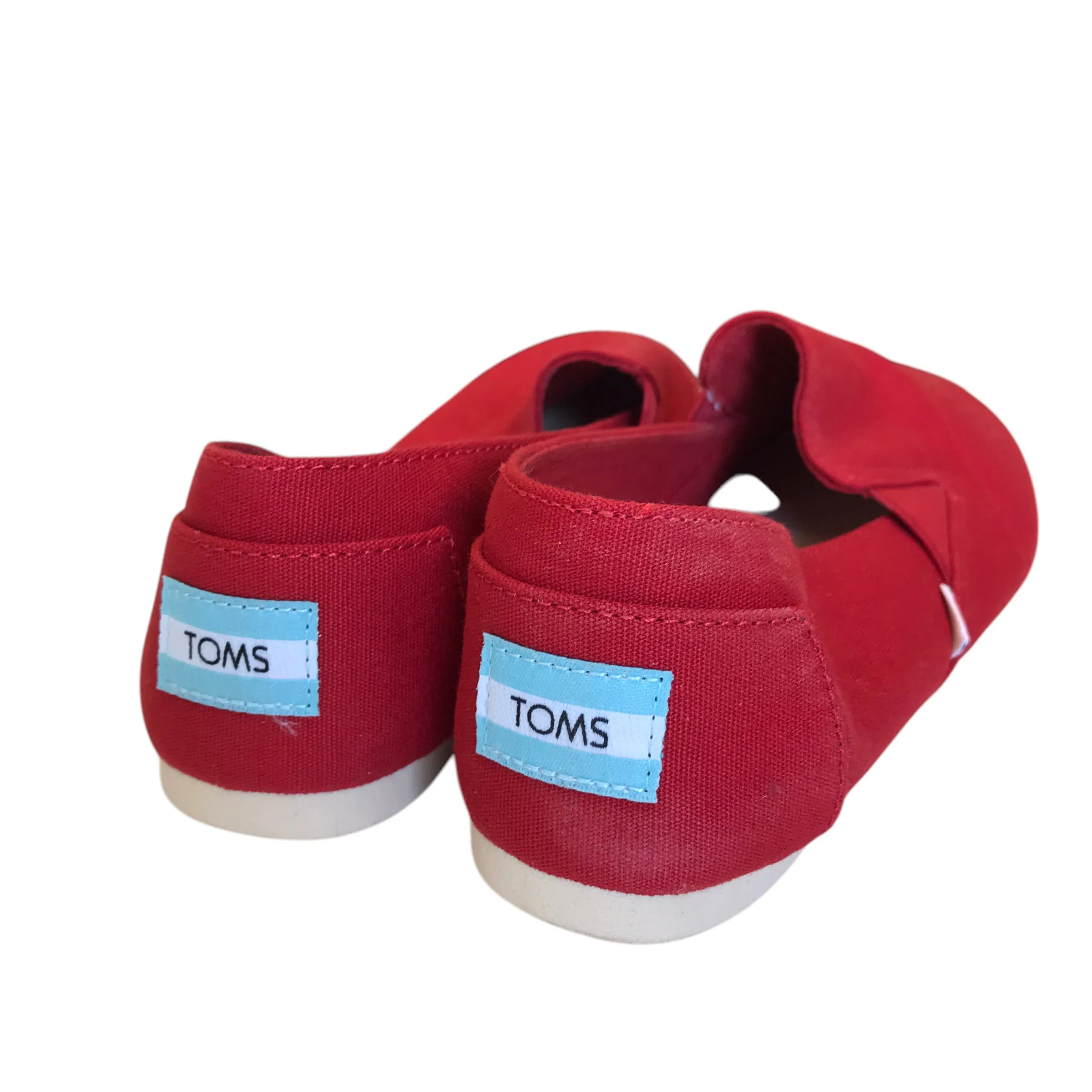 Shoes Flats By Toms In Red, Size:6.5