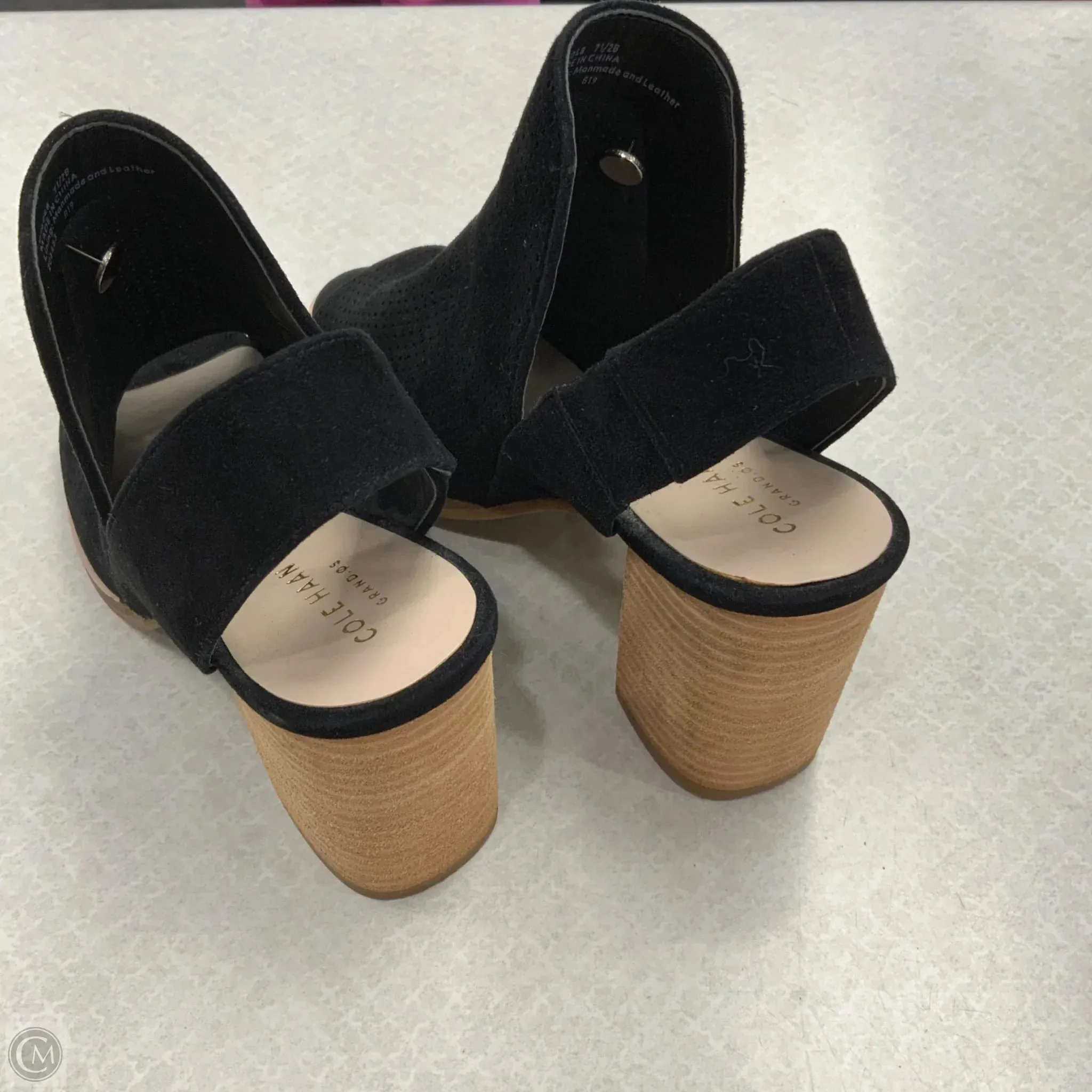 Shoes Heels Block By Cole-haan In Black, Size: 7.5 cole haan