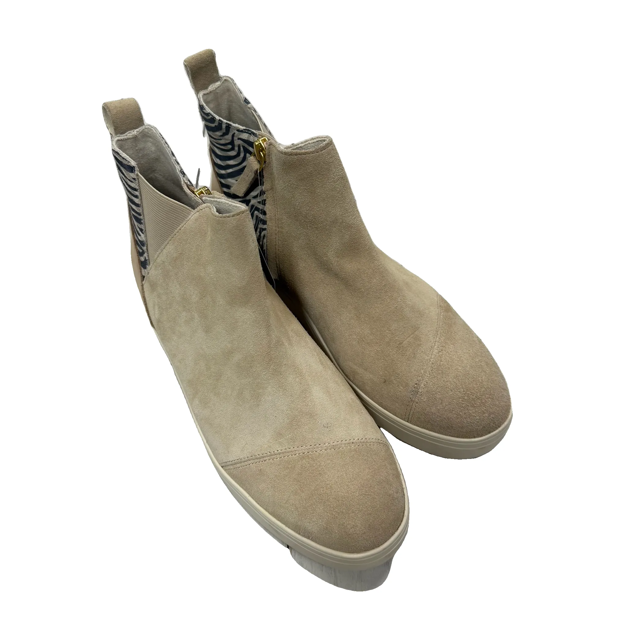 Shoes Heels Wedge By Toms In Beige, Size: 10 toms