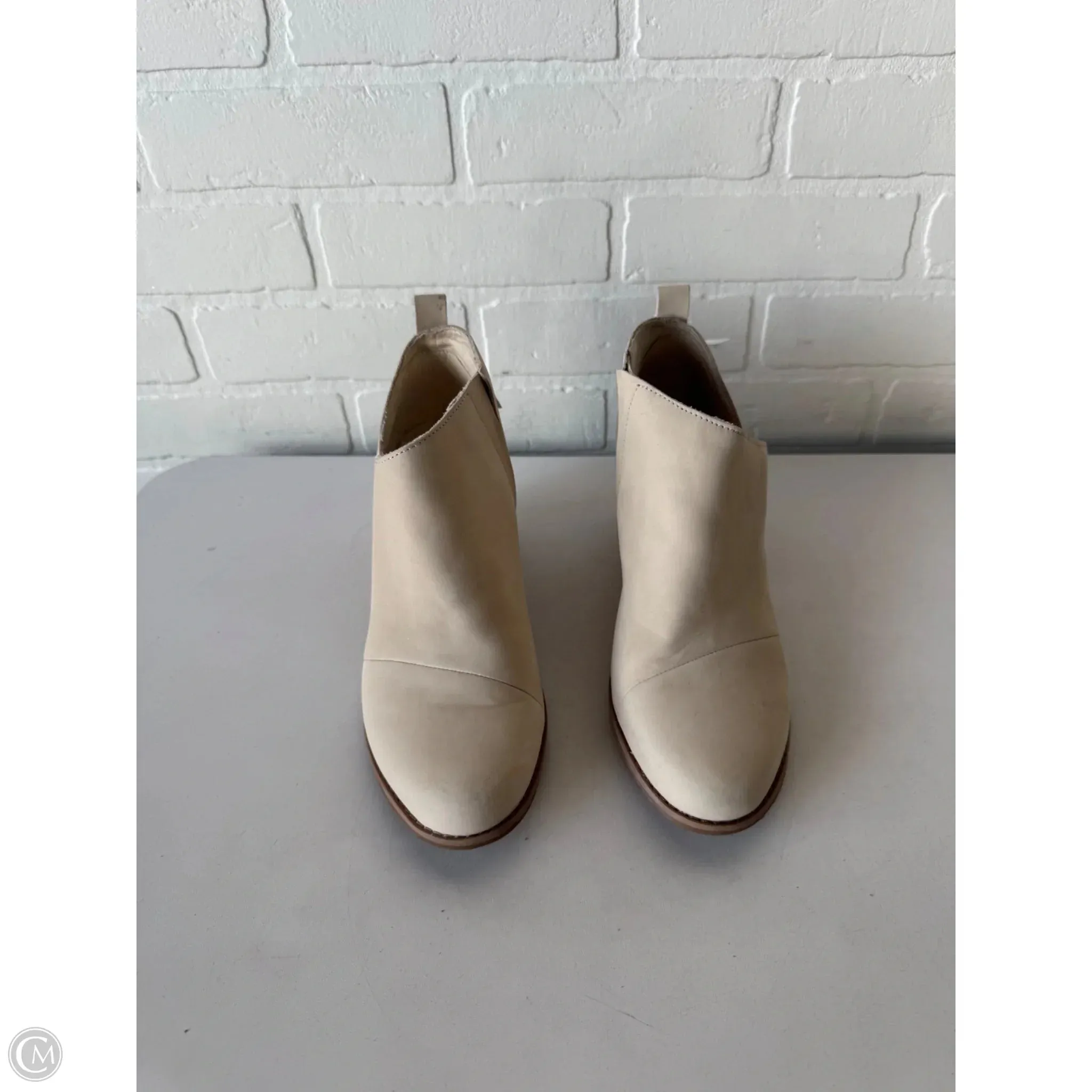 Shoes Heels Wedge By Toms In Cream, Size: 8.5 toms