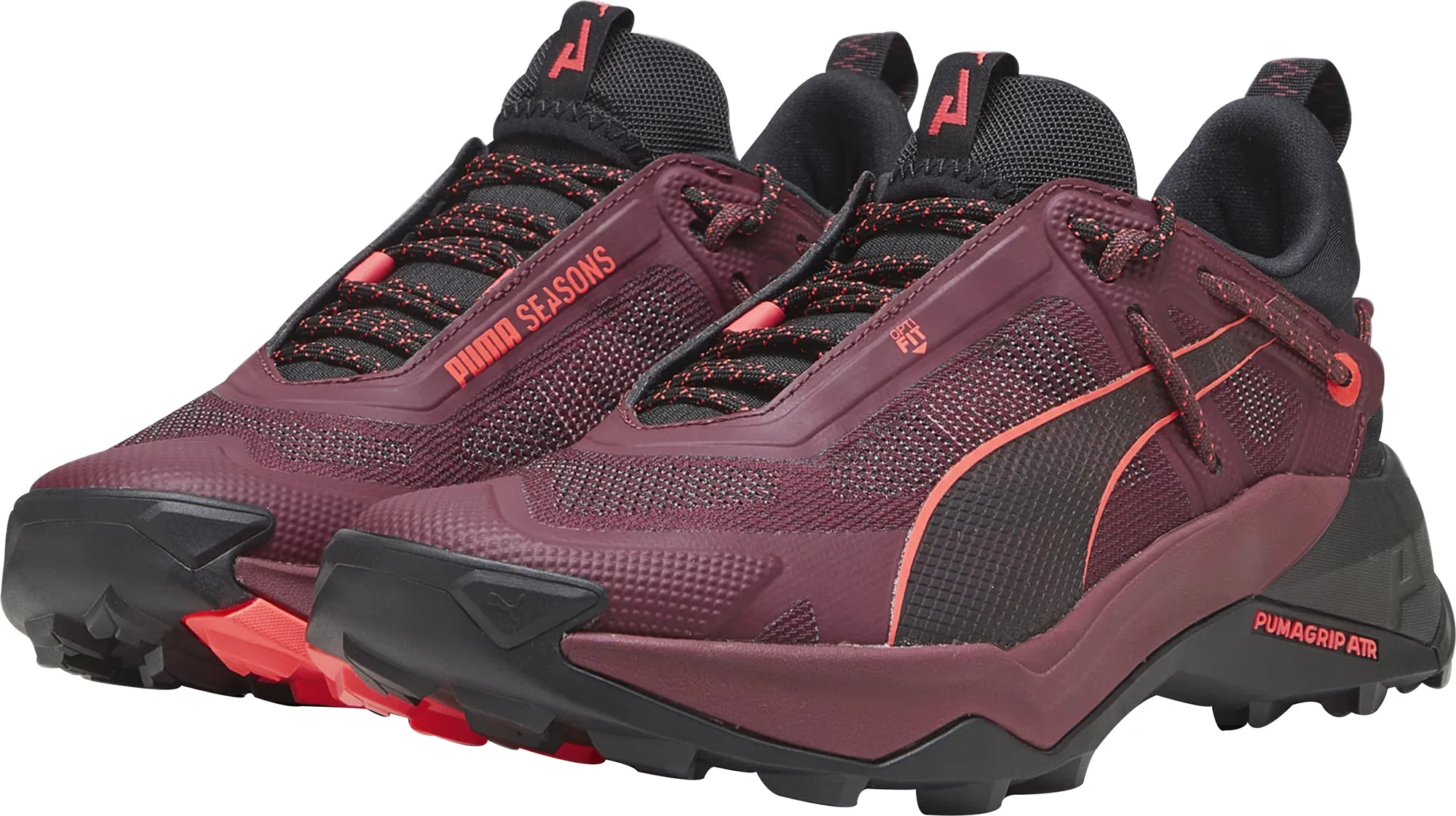 Shoes Puma Puma Explore Nitro Womens Walking Shoes - Red