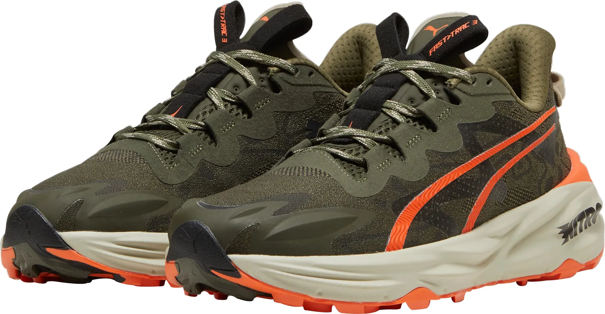 Shoes Puma Puma Fast-Trac Nitro 3 Mens Trail Running Shoes - Green
