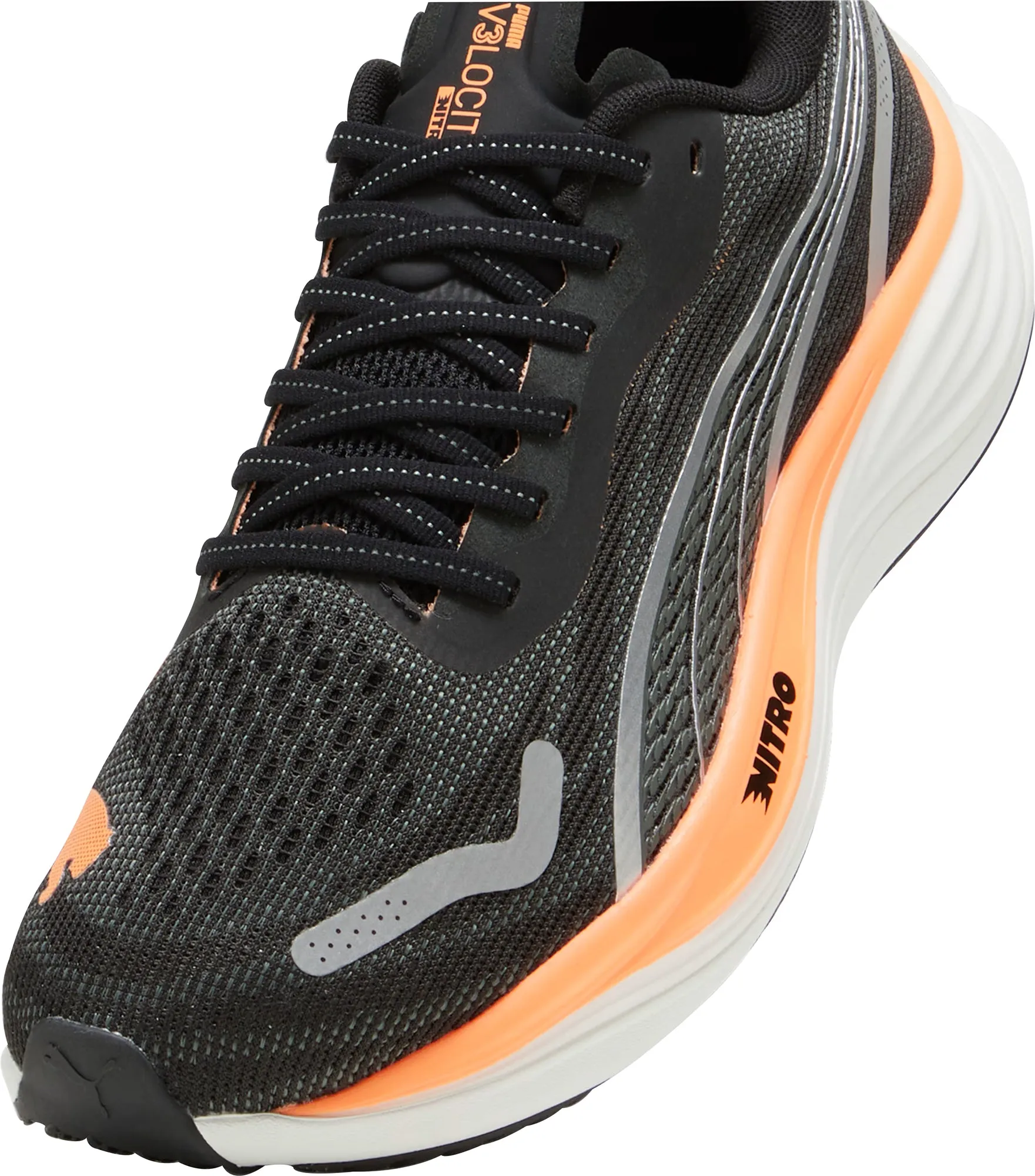 Shoes Puma Puma Velocity Nitro 3 WIDE FIT Mens Running Shoes - Black