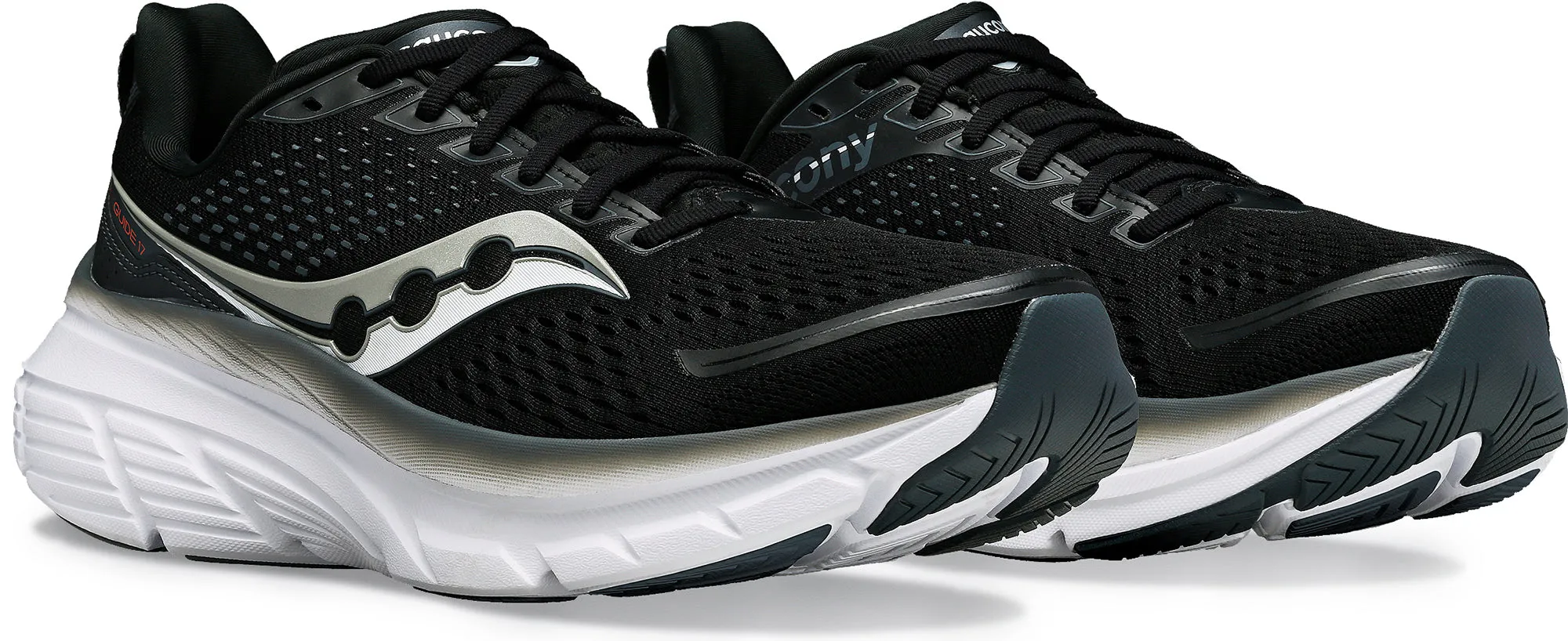 Shoes Saucony Saucony Guide 17 Mens Running Shoes - Black