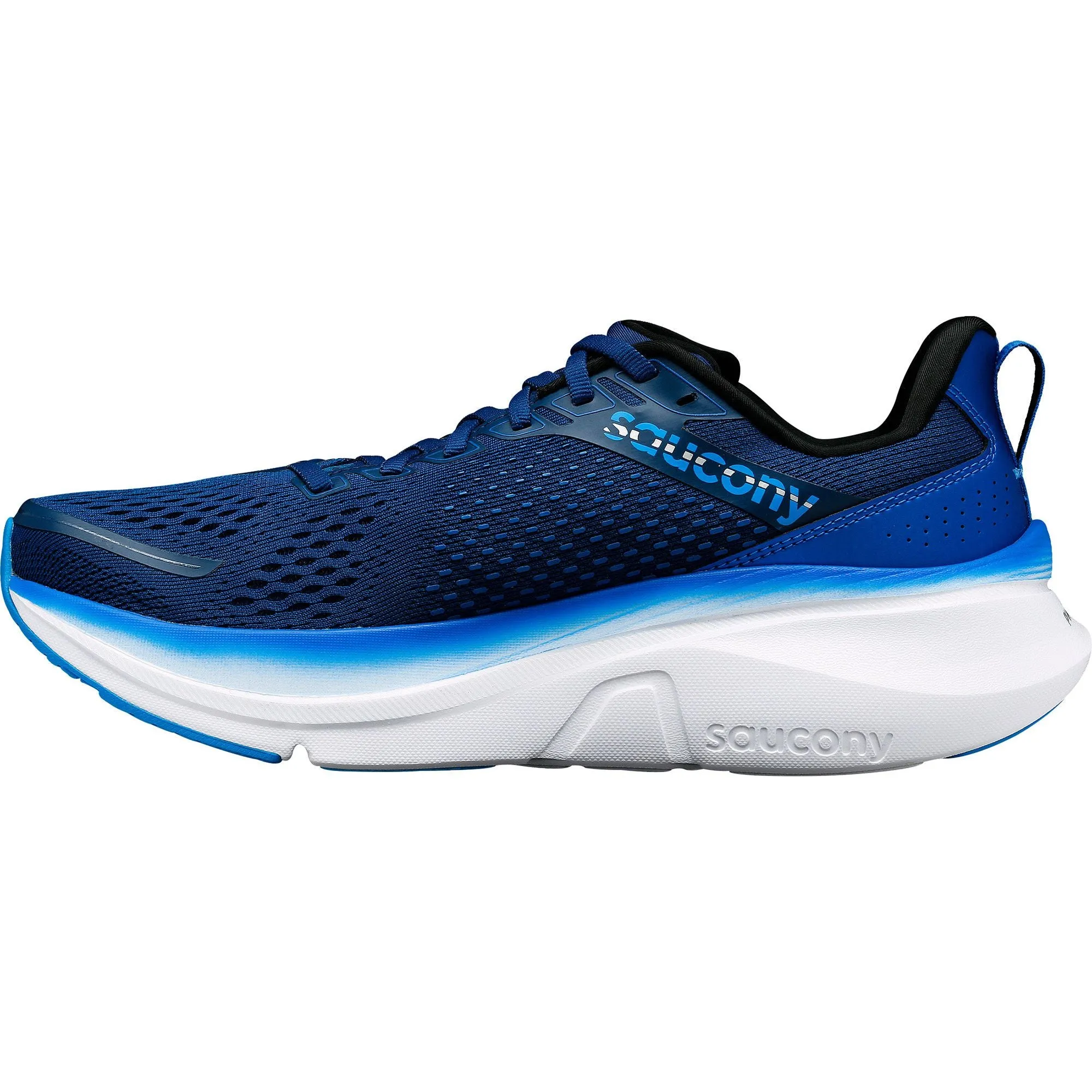 Shoes Saucony Saucony Guide 17 WIDE FIT Mens Running Shoes - Navy