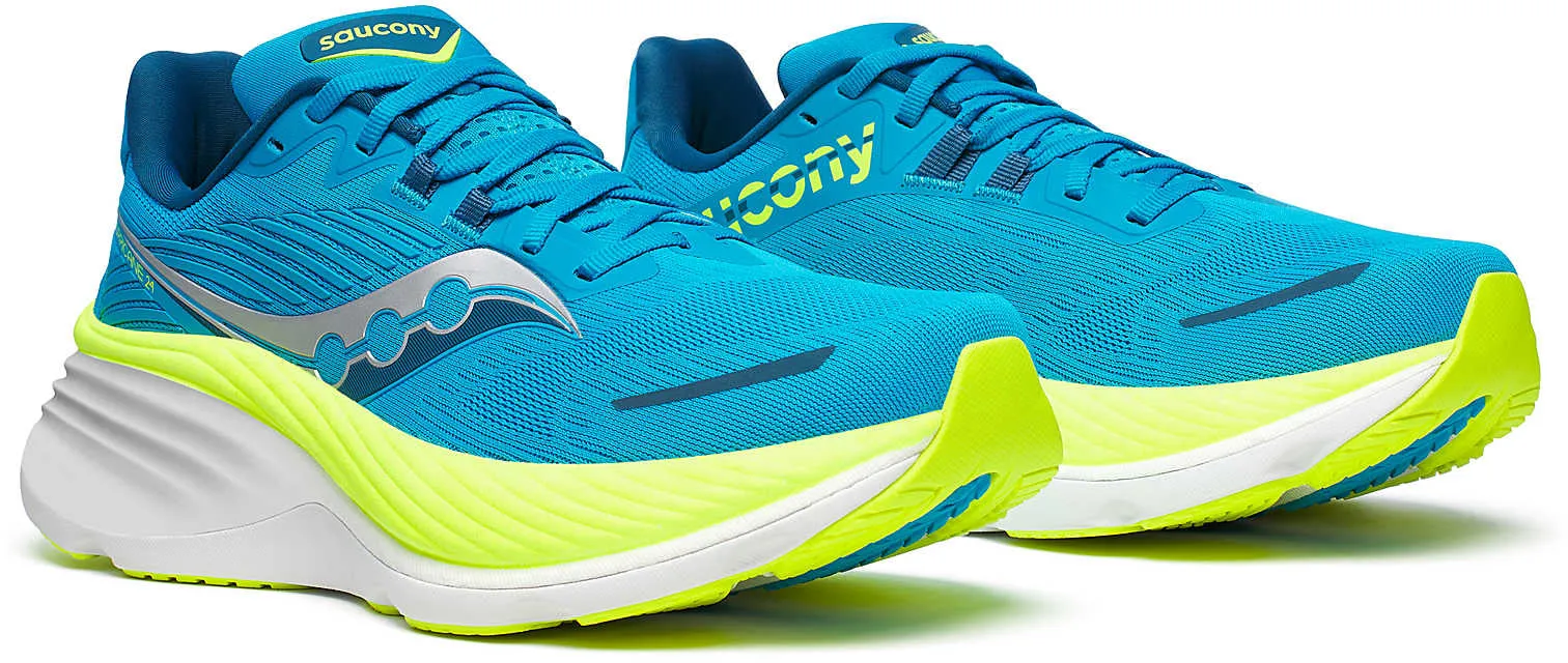 Shoes Saucony Saucony Hurricane 24 Mens Running Shoes - Blue