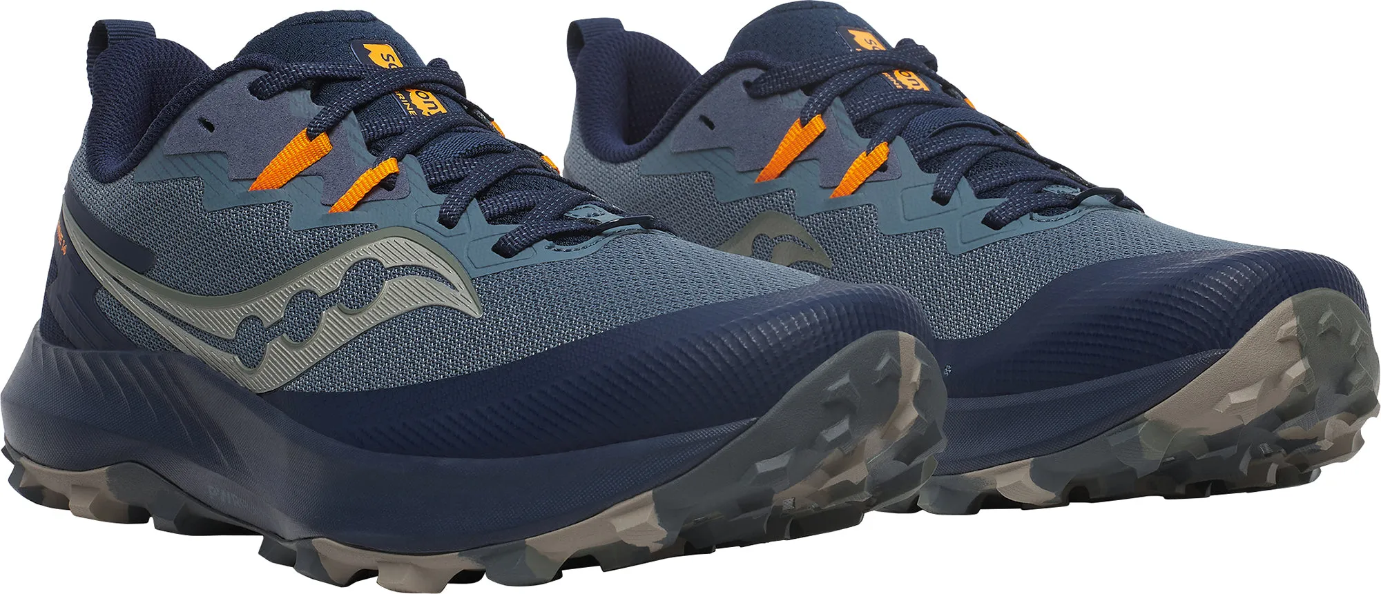 Shoes Saucony Saucony Peregrine 14 Mens Trail Running Shoes - Blue