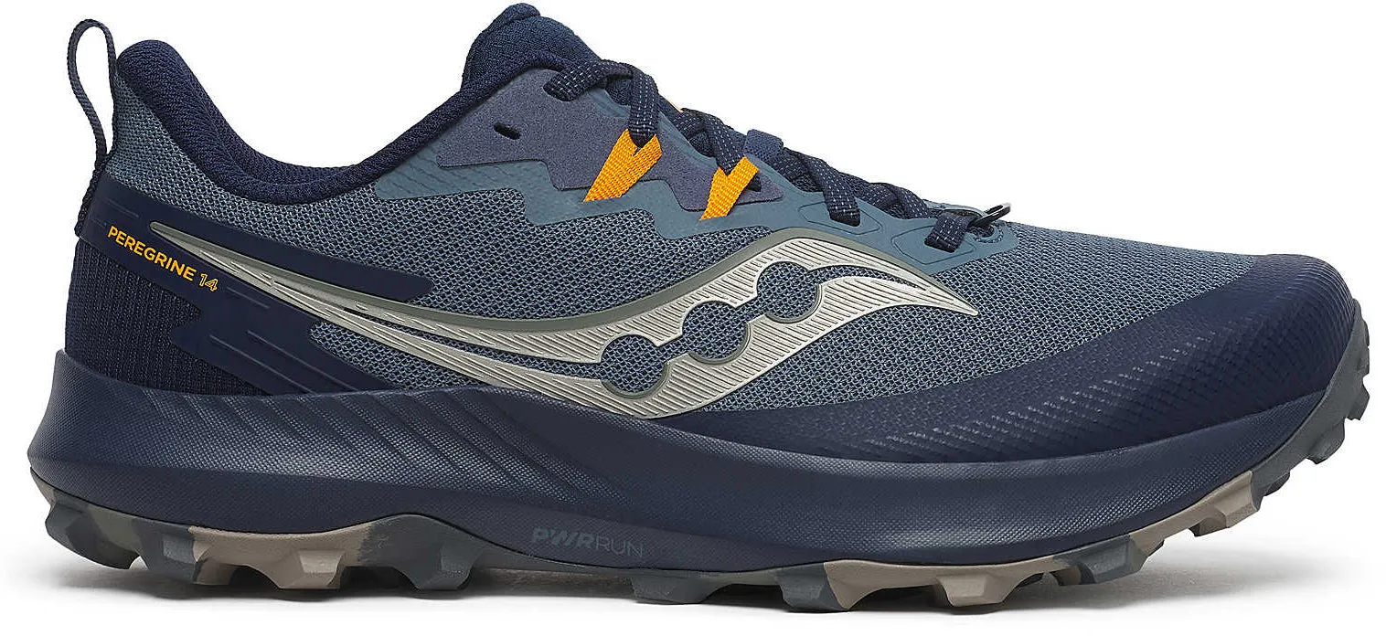 Shoes Saucony Saucony Peregrine 14 Mens Trail Running Shoes - Blue