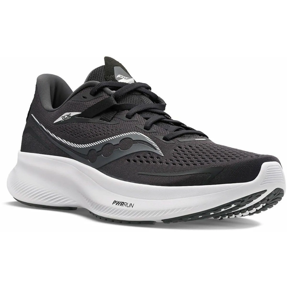 Shoes Saucony Saucony Ride 15 Mens Running Shoes - Black