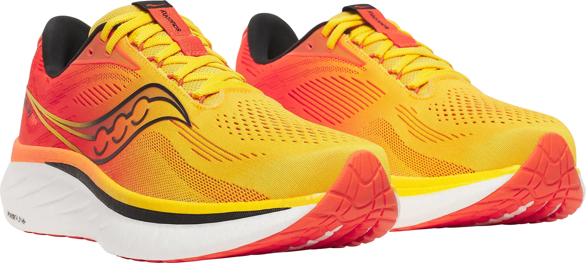 Shoes Saucony Saucony Ride 18 Mens Running Shoes - Yellow