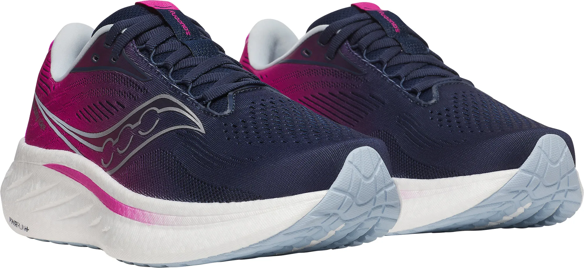 Shoes Saucony Saucony Ride 18 Womens Running Shoes - Blue