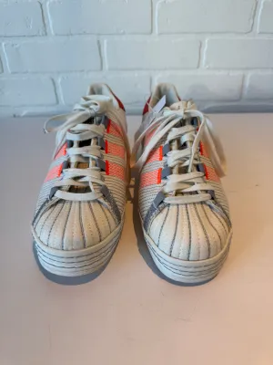 Shoes Sneakers By Adidas In Orange & White, Size: 8 adidas