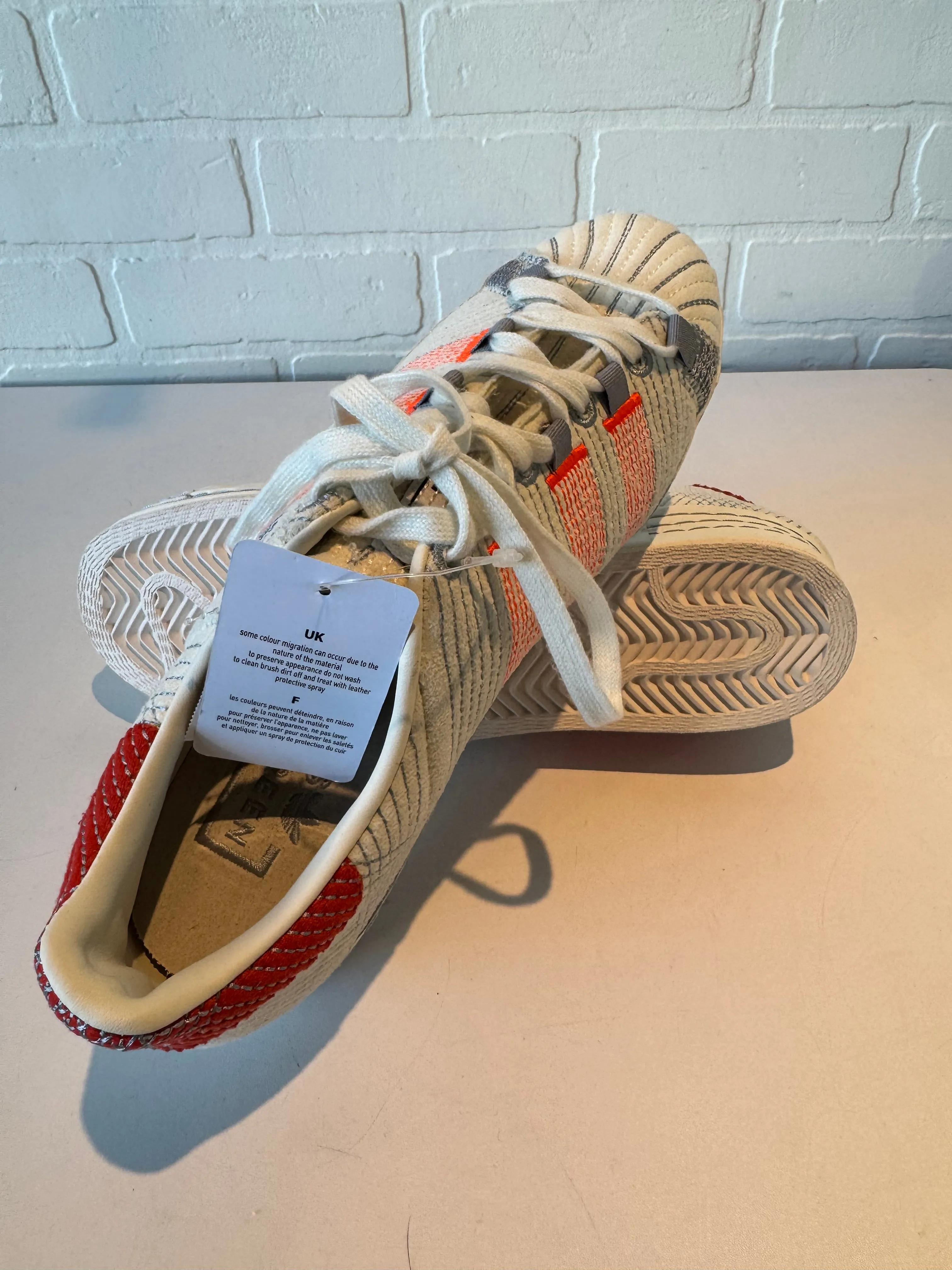 Shoes Sneakers By Adidas In Orange & White, Size: 8 adidas