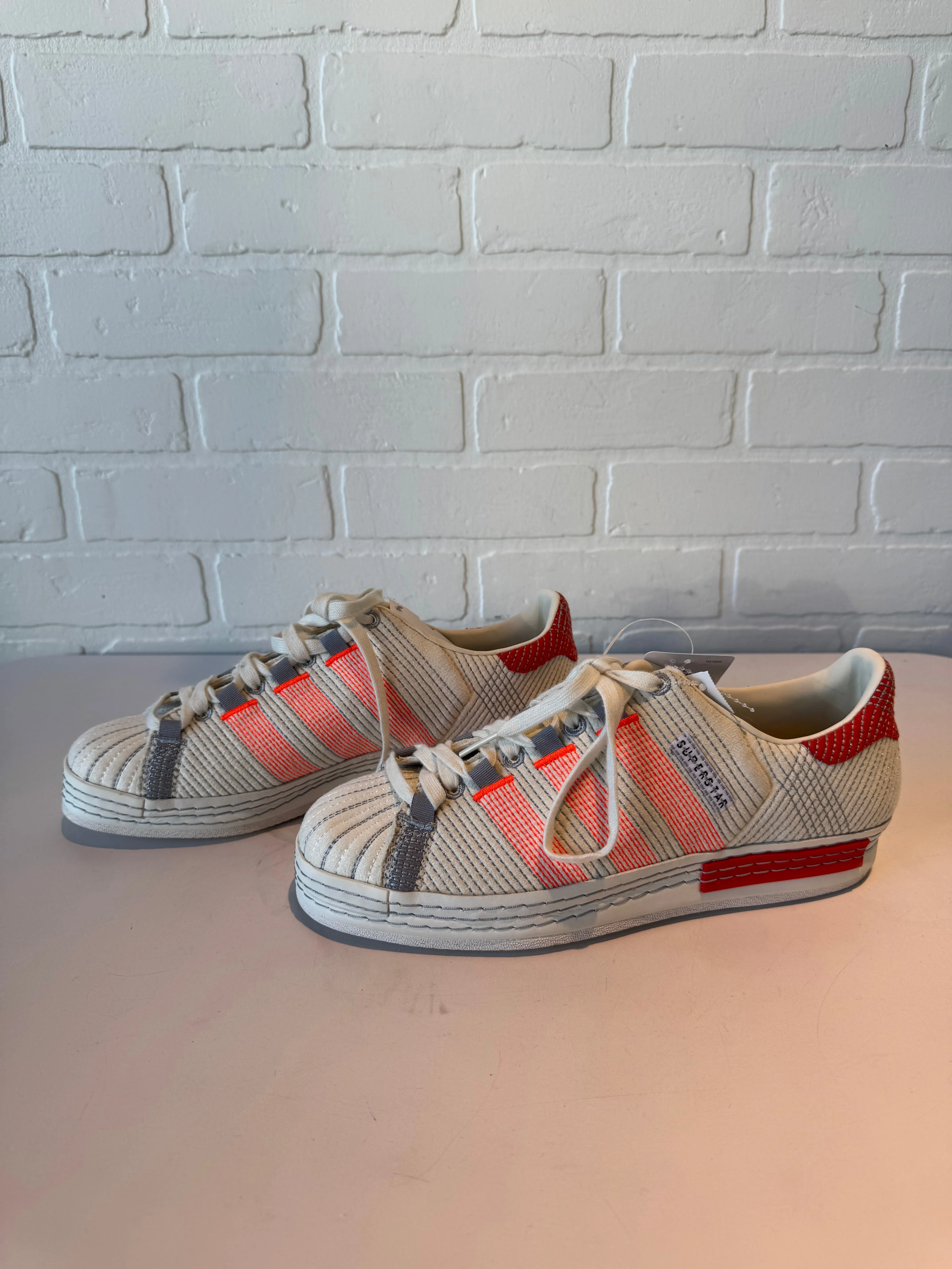 Shoes Sneakers By Adidas In Orange & White, Size: 8 adidas