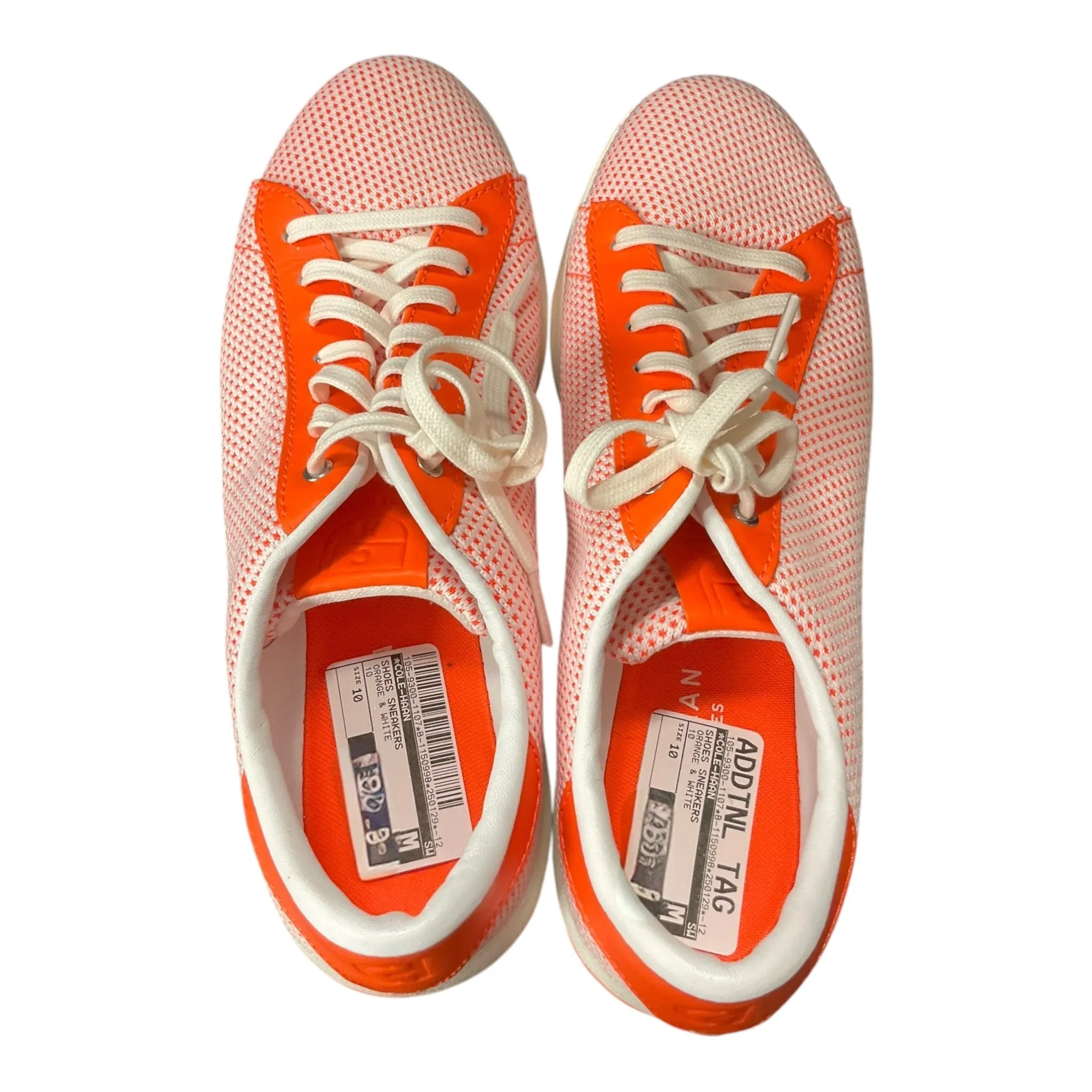 Shoes Sneakers By Cole-haan In Orange & White, Size: 10 cole haan